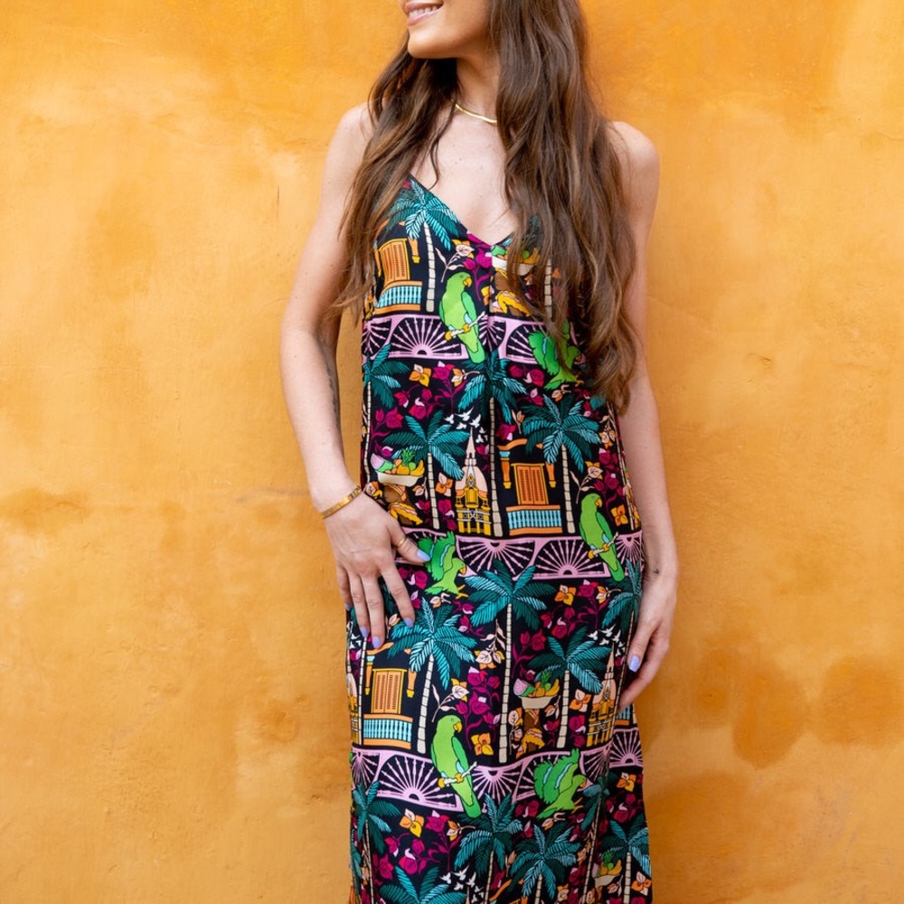 Kenny Flowers 🩷 THE CARTAGENA - SILK DRESS SIZE M